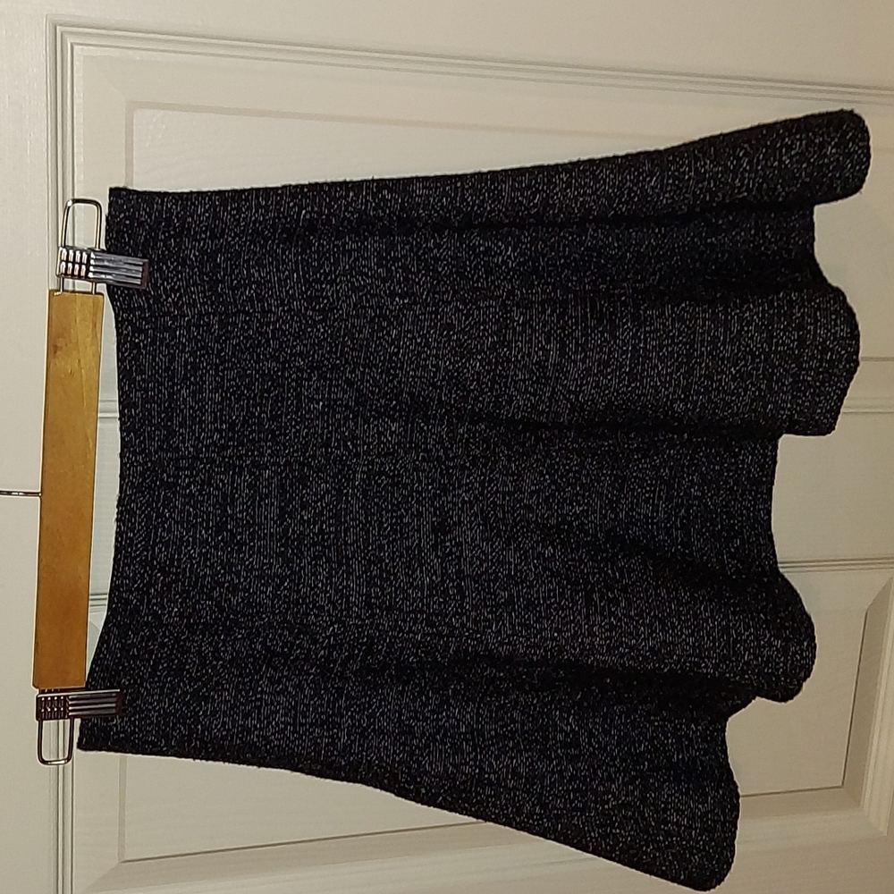 Ann Taylor Loft Tweed Pull-On Flare Skirt XSP